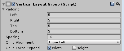 Unity Tutorial 2D Menu Vertical Layout Panel OctoMan