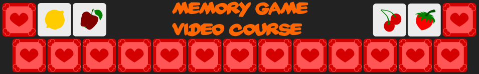 Memory Game Online Video Course Udemy