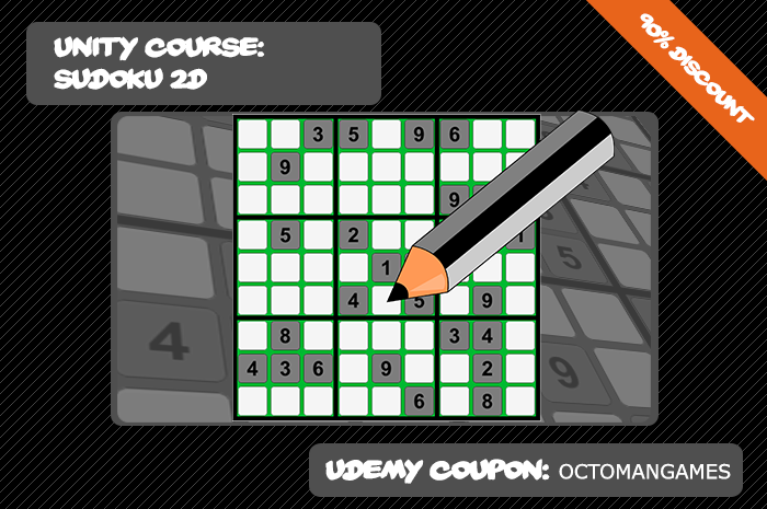 Sudoku Unity Online Course on Udemy