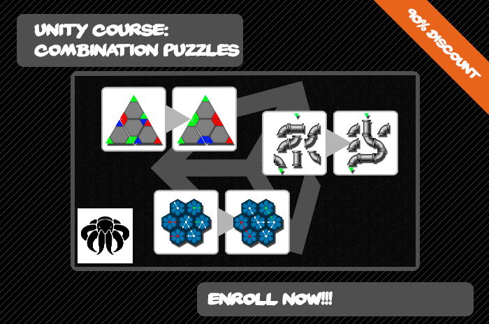 Combination Puzzles Unity Course OctoMan Games